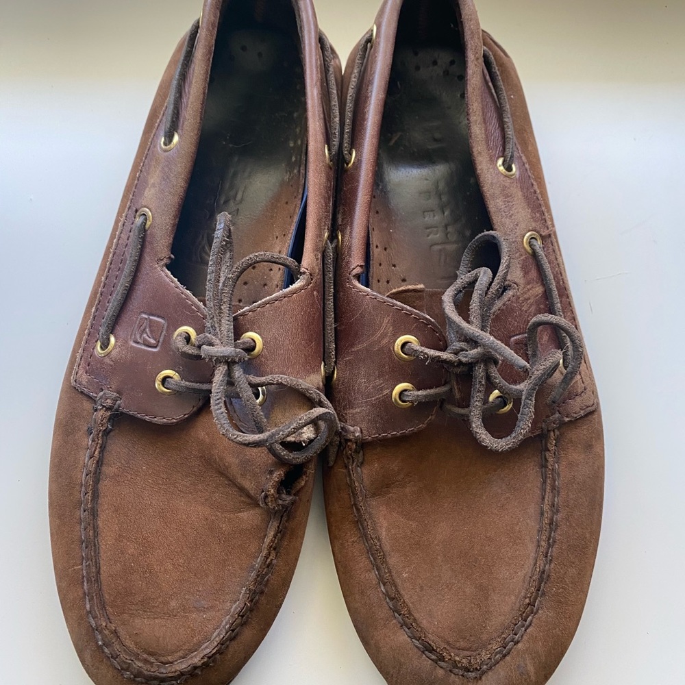 Sperry Top Side Brown Mens Boat Shoes 10.5 US